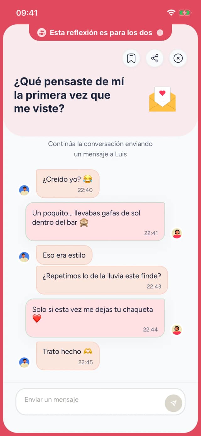 Una pregunta para los dos y vuestra conversación