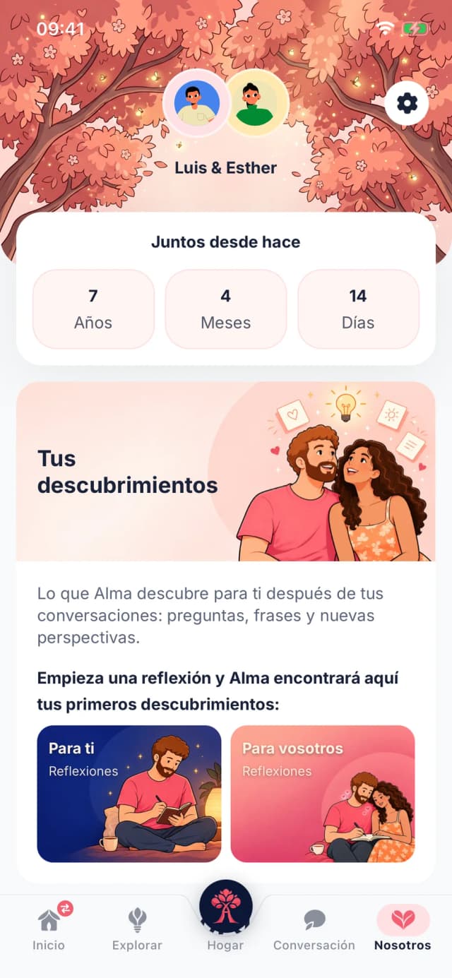 Nosotros: juntos desde hace 7 años